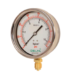 BI — SS Case Brass Pressure Gauge