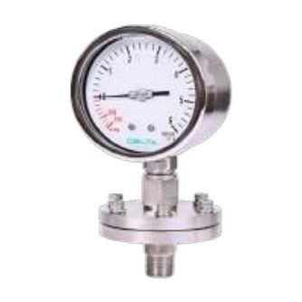 All SS Schaffer High Pressure Gauge — Diaphragm Type