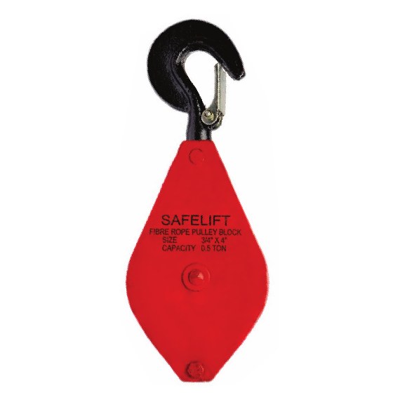 Manila (Fibre) Rope Pulley Block