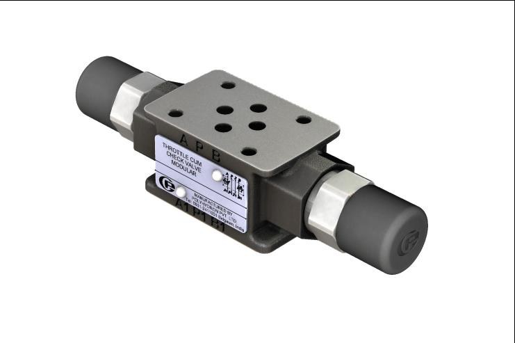 Throttle / Check Valve, Modular — TCM06